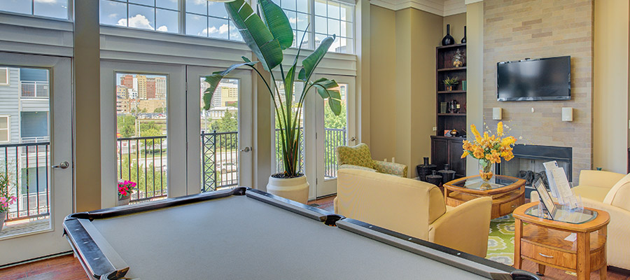 Interior of the club house at the Waverley