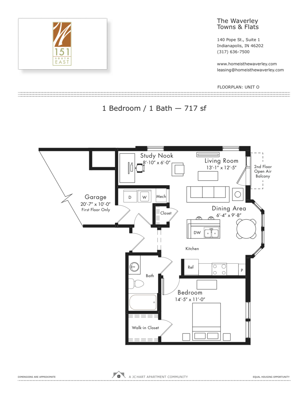 O floor plan